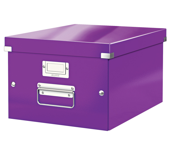 Krabice archivační CLICK-N-STORE A4 fialová 129400