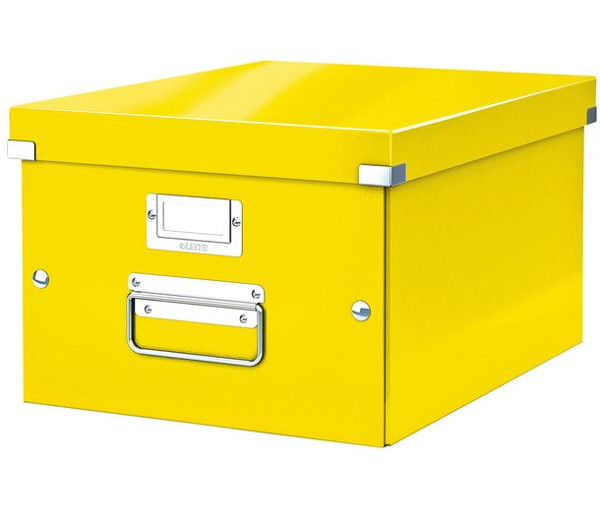 Krabice archivační CLICK-N-STORE A4 žlutá 129668