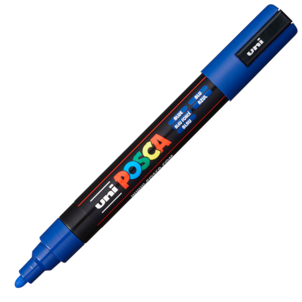 Popisovač kreativní Posca PC-5M 1,8 - 2,5 mm modrý 948373