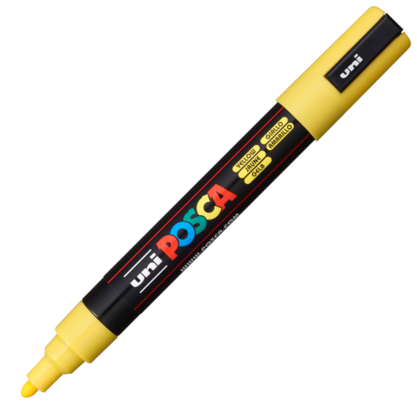 Popisovač kreativní Posca PC-5M 1,8 - 2,5 mm žlutý 948375