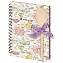 Kniha na recepty A5 s vařečkou Spice