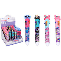 Kuličkové pero 10ti barevné Zvířátka