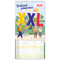 Nástěnný kalendář Rodinný plánovací XXL 2025 33×64cm