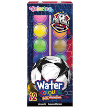 Vodové barvy Colorino 12 barev Football