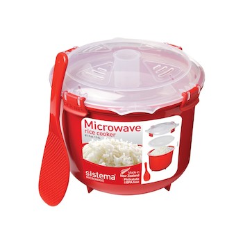 Rýžovar Sistema® Microwave™ 2,6l červená