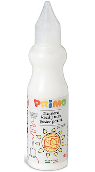 Temperová barva 3D Primo 50ml bílá 