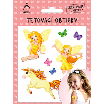 Tetovací obtisky 2511 Víly žluté